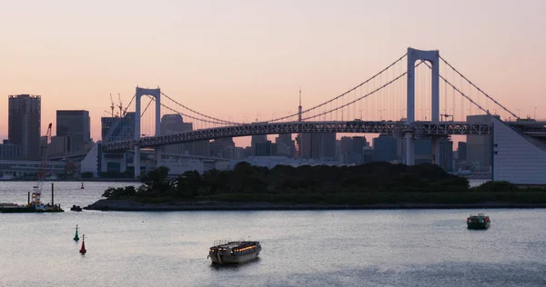 Tokyo Japan July 2019 Odaiba City Landscape Evening — Stock Photo, Image