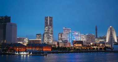 Tokyo, Japonya - 29 Haziran 2019: Japonya 'nın Yokohama ilçesi