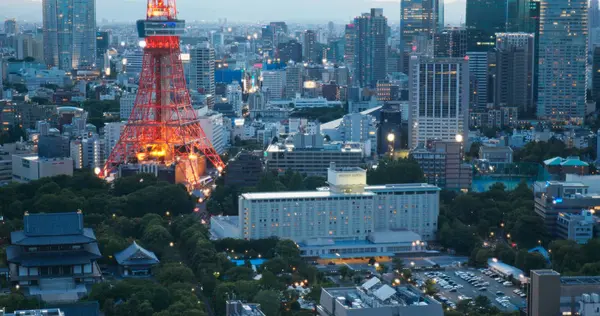 Tokio Japón Junio 2019 Ciudad Tokio Por Noche — Foto de Stock