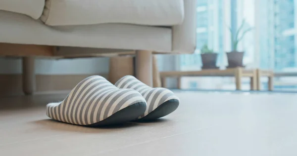 Pair Slippers Home — Stock Photo, Image