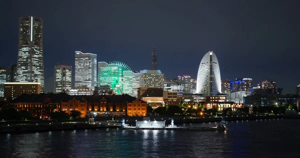 Yokohama Japan Juli 2019 Yokohama Stad Natten — Stockfoto