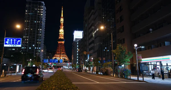 Tokio Japan Juni 2019 Tokio Stad Straat Avond — Stockfoto