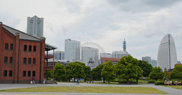 Yokohama Japan Juli 2019 Rode Bakstenen Magazijn — Stockfoto