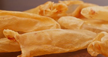 Kurutulmuş balık maw yakın çekim