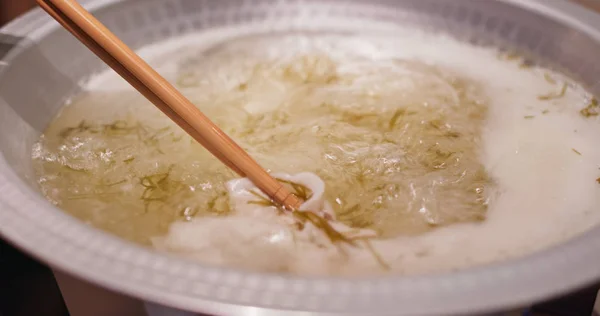 Japoński shabu shabu w restauracji — Zdjęcie stockowe