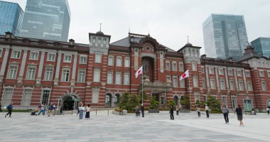 Tokyo, Japonya - 29 Haziran 2019: Tokyo İstasyonu