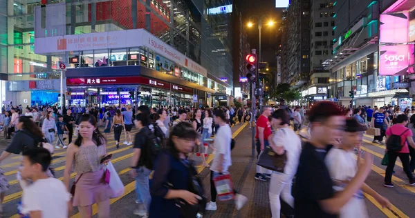 Tsim Sha Tsui Χονγκ Κονγκ Ιουλίου 2019 Hong Kong Street — Φωτογραφία Αρχείου