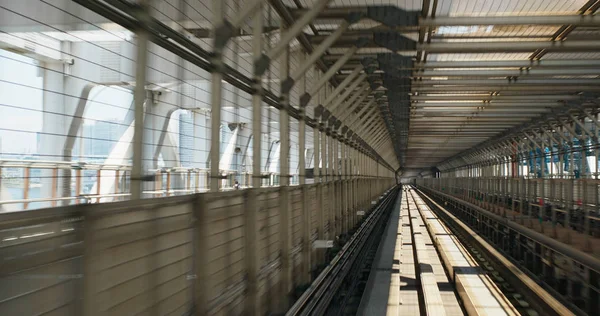 Tokyo, Giappone 07 luglio 2019: Yurikamome Transit System a Odaiba o — Foto Stock