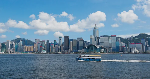 Victoria Harbor Hong Kong 2019 Július Hong Kong Kikötő — Stock Fotó