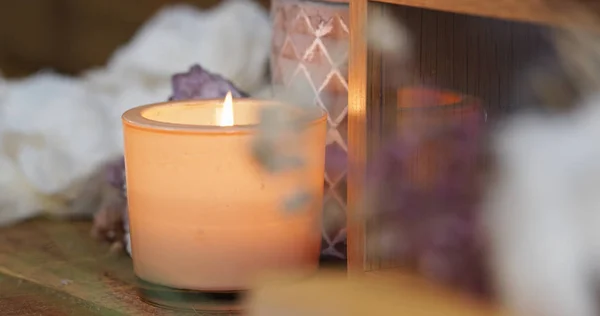 Decoración de velas de Aroma en casa — Foto de Stock