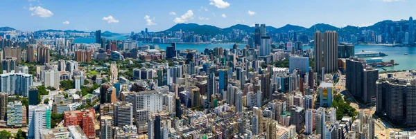 Mong Kok Hong Kong Septiembre 2019 Vista Superior Ciudad Hong — Foto de Stock