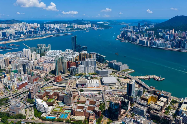 Hung Hom Hong Kong Septiembre 2019 Vista Superior Ciudad Hong — Foto de Stock