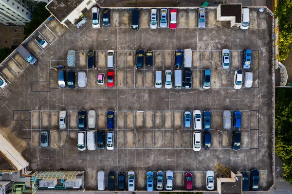 Vista superior del aparcamiento — Foto de Stock