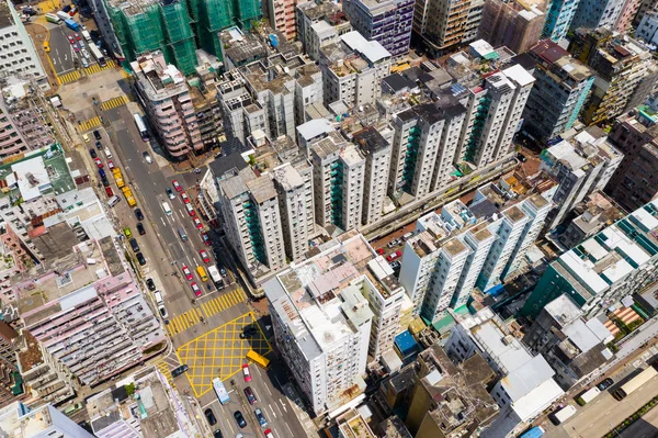 Sham Shui Hong Kong Septiembre 2019 Vista Superior Del Paisaje — Foto de Stock