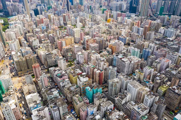 Шэм Шуй Гонконг Сентября 2019 Года Вид Центр Гонконга — стоковое фото