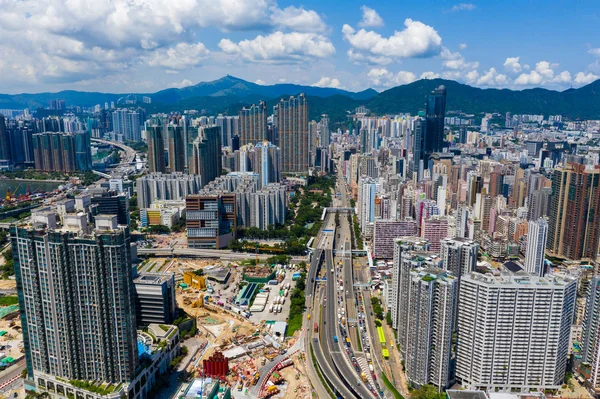 Mong Kok Hong Kong Septiembre 2019 Vista Superior Ciudad Hong —  Fotos de Stock