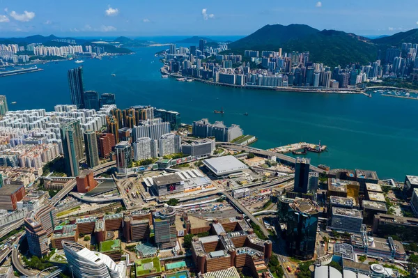 Хун Хом Гонконг Сентября 2019 Года Вид Сверху Город Гонконг — стоковое фото