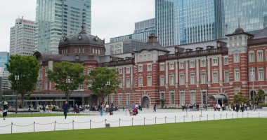 Tokyo, Japonya - 29 Haziran 2019: Tokyo İstasyonu