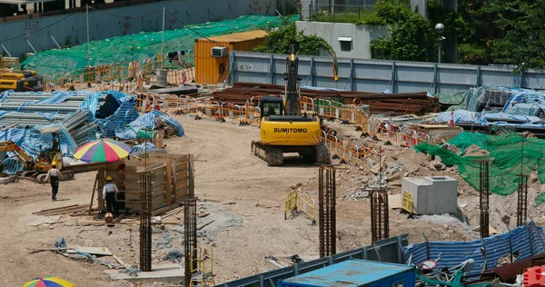 Kai Tak Χονγκ Κονγκ Αυγούστου 2019 Εργοτάξιο Στο Χονγκ Κονγκ — Φωτογραφία Αρχείου