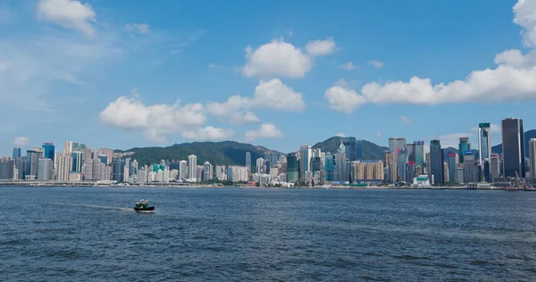 Victoria Harbor Χονγκ Κονγκ Ιουλίου 2019 Πόλη Του Χονγκ Κονγκ — Φωτογραφία Αρχείου