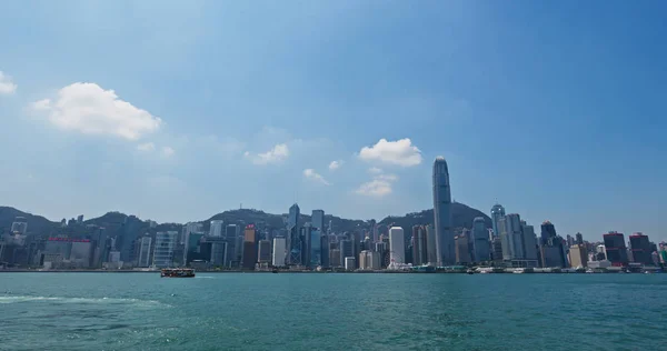 Гавань Виктория Гонконг Сентября 2019 Года Центр Гонконга — стоковое фото