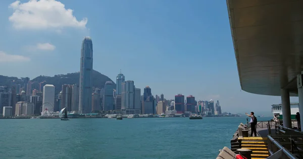 Гавань Виктория Гонконг Июля 2019 Года Город Гонконг — стоковое фото