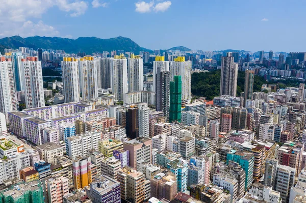 Sham Shui Hong Kong Setembro 2019 Vista Superior Paisagem Urbana — Fotografia de Stock