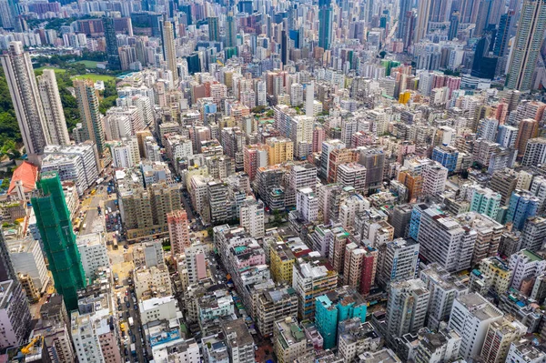 Sham Shui Hong Kong Septiembre 2019 Vista Superior Ciudad Hong —  Fotos de Stock