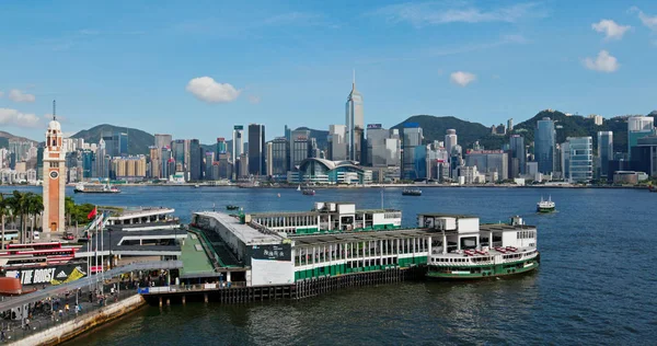 Гавань Вікторія Гонконг Липня 2019 Гонконг Орієнтир — стокове фото