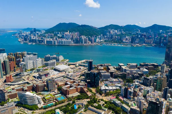 Hung Hom Hong Kong Septiembre 2019 Vista Aérea Ciudad Hong —  Fotos de Stock