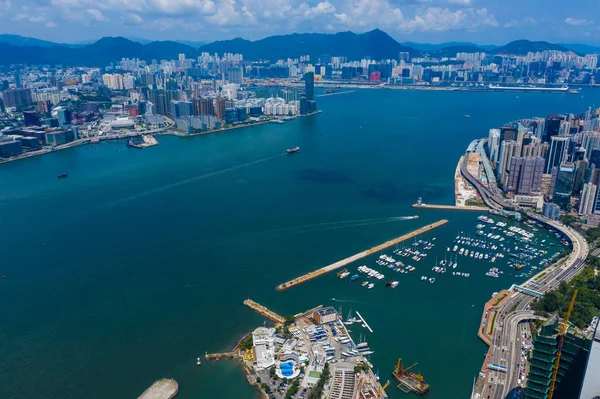 Hong Kong Září 2019 Pohled Shora Město Hongkong — Stock fotografie