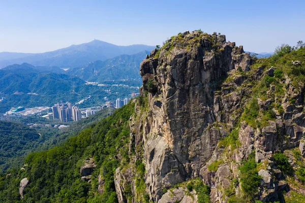 Hong Kong 'daki Lion Rock Dağı. — Stok fotoğraf