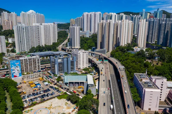 Kwun Tong Hong Kong Septiembre 2019 Vista Superior Ciudad Hong — Foto de Stock