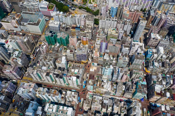 Sham Shui Hong Kong Septiembre 2019 Vista Superior Del Paisaje —  Fotos de Stock