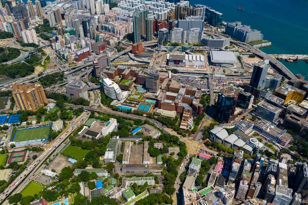 Hung Hom Hong Kong Septiembre 2019 Vista Aérea Ciudad Hong — Foto de Stock