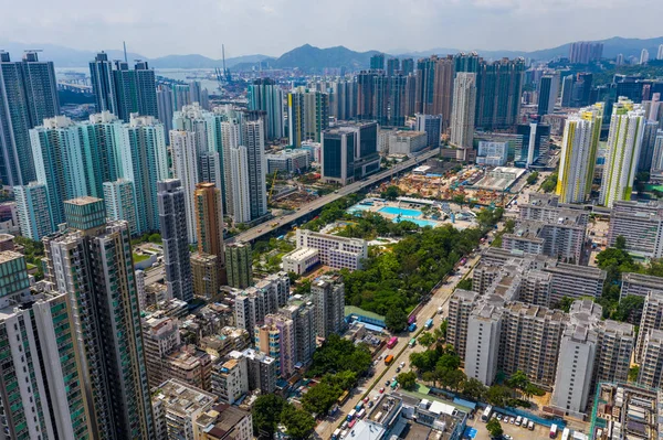 2019年9月14日 香港市の空中風景 — ストック写真