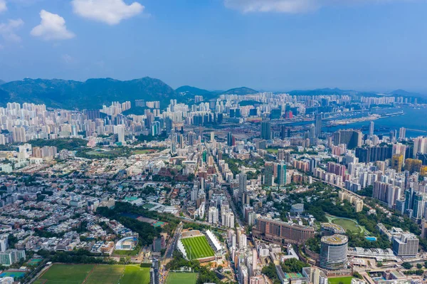 Sham Shui Hong Kong Septiembre 2019 Vista Superior Ciudad Hong —  Fotos de Stock