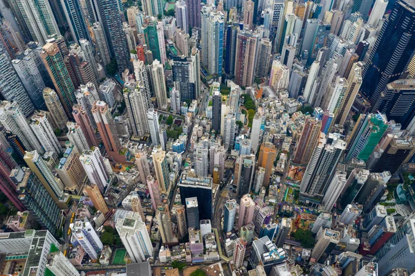 Central Hongkong Września 2019 Widok Miasto Hongkong — Zdjęcie stockowe