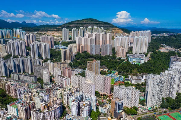Choi Hung Hong Kong Septiembre 2019 Vista Aérea Ciudad Hong —  Fotos de Stock