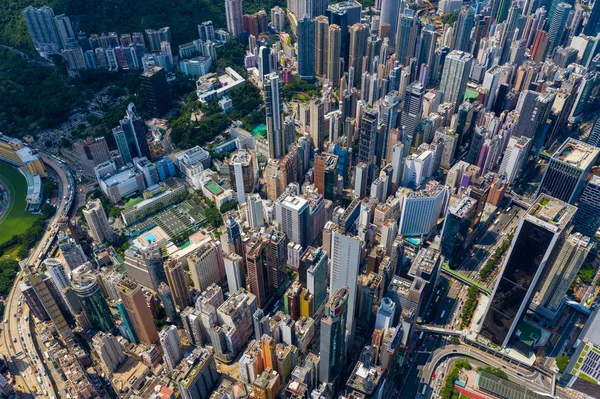 Causeway Bay Hongkong Września 2019 Widok Wyspę Hongkong — Zdjęcie stockowe