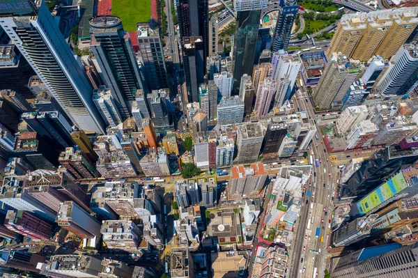 Causeway Bay Hongkong Września 2019 Widok Wyspę Hongkong — Zdjęcie stockowe