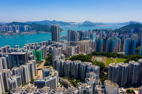 Tai Koo Hong Kong Septiembre 2019 Vista Superior Del Paisaje —  Fotos de Stock