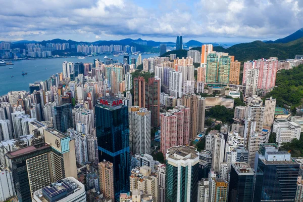 Causeway Bay Hong Kong Giugno 2019 Vista Dall Alto Della — Foto Stock