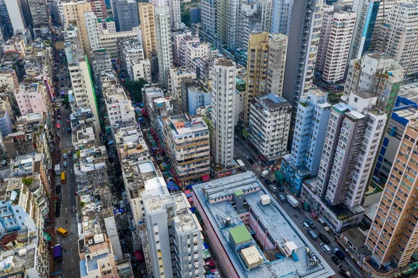 Yau Tei Hong Kong September 2019 Överst Sidan — Stockfoto