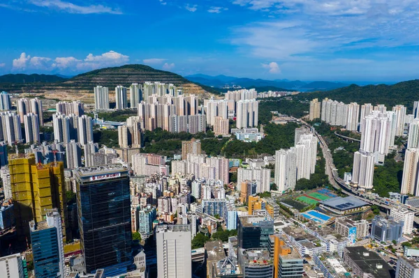 Kwun Tong 2019年9月6日 香港市のトップビュー — ストック写真