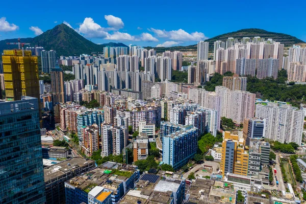 Kwun Tong Hong Kong Septiembre 2019 Vista Aérea Ciudad Hong — Foto de Stock