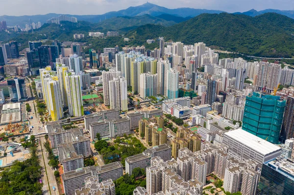 Sham Shui Hong Kong Septiembre 2019 Vista Superior Ciudad Hong —  Fotos de Stock