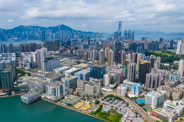 Hung Hom Hong Kong Septiembre 2019 Vista Superior Del Horizonte — Foto de Stock
