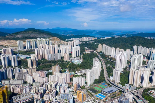 Kwun Tong Hong Kong Septiembre 2019 Vista Aérea Ciudad Hong —  Fotos de Stock