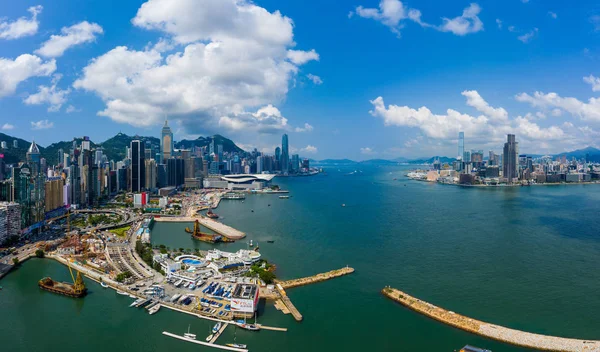 홍콩, 2019 년 9 월 6 일: 홍콩 시의 Top view — 스톡 사진